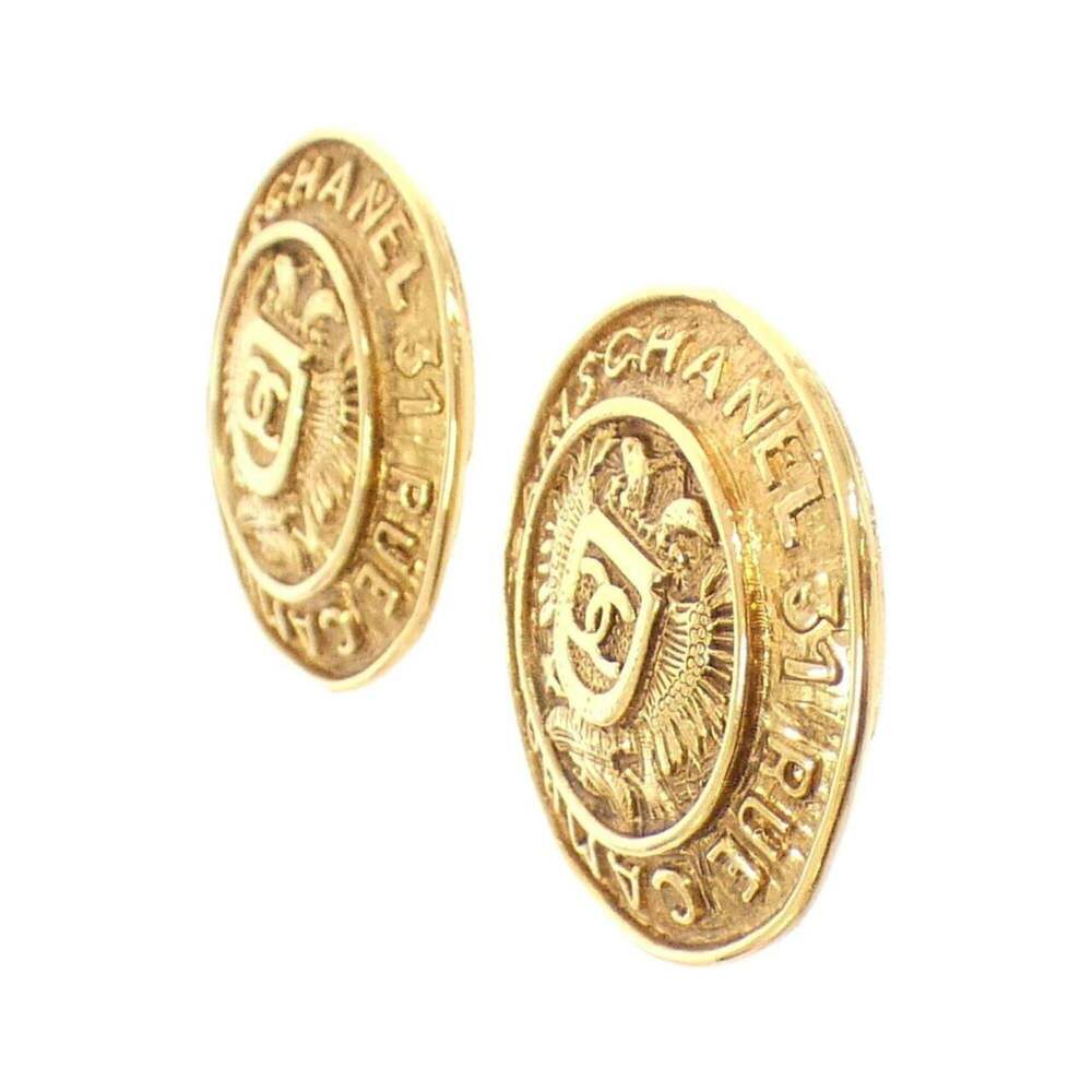 CHANEL Authentic Gold Earrings - Picture 2 of 6